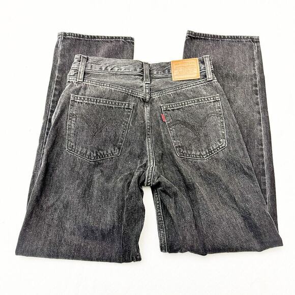 Levi's Dad Jean Charcoal Loose Fit Charcoal Black Denim Pants Size 25 - Picture 5 of 9